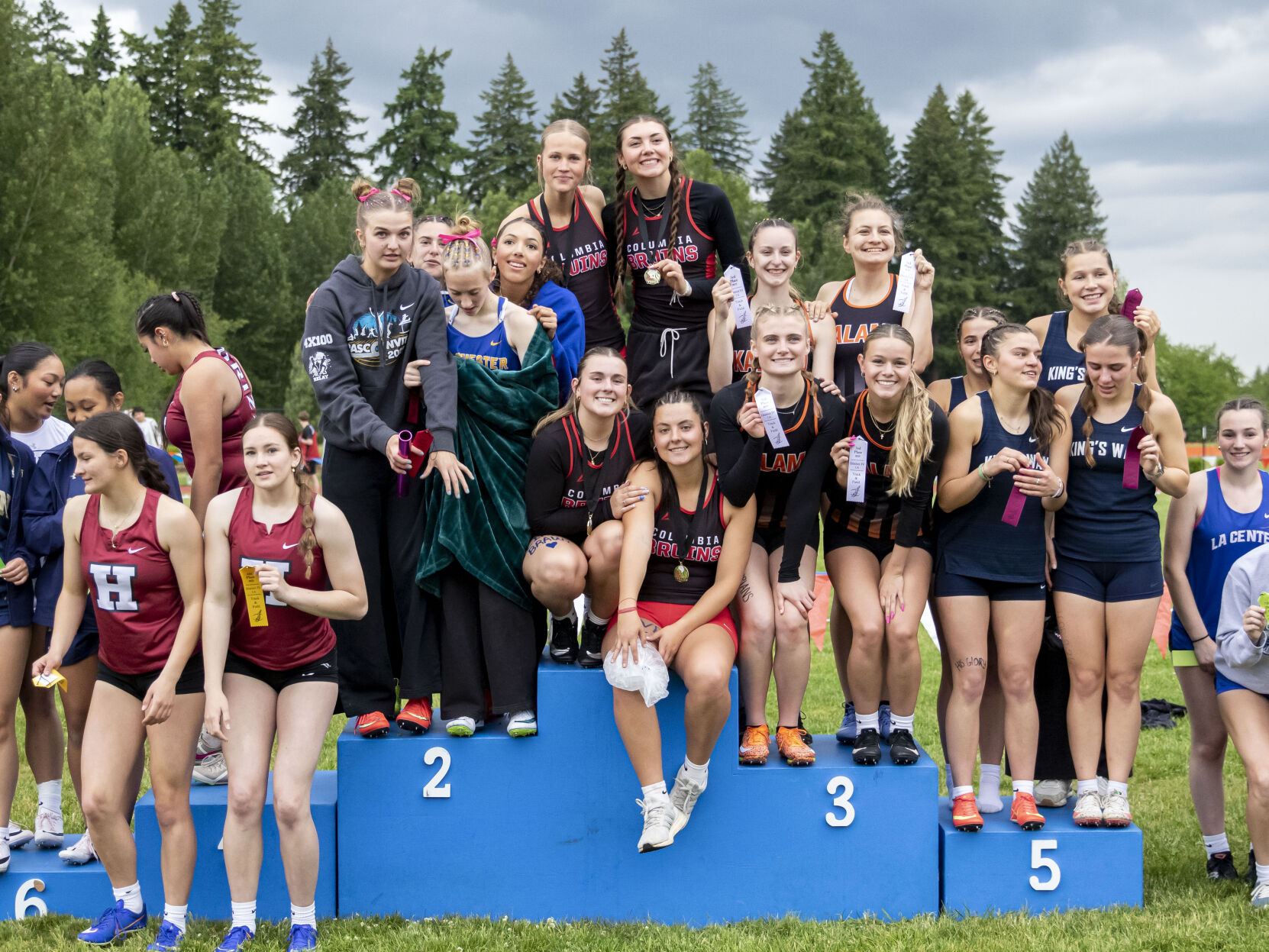 Columbia track and field athletes state bound